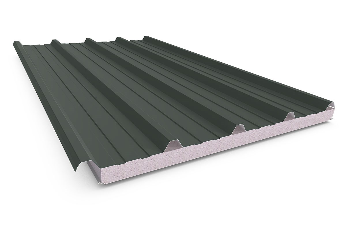 Cooldek Classic Topside / Smooth Underside Left Laying 50mm Thick 65mm Cutback Slate Grey Topside / 