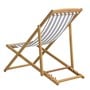 Grey & White Striped Deck Chair