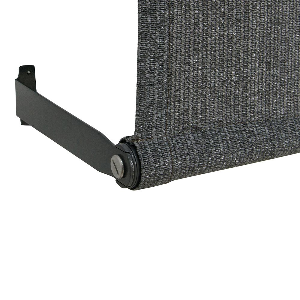 Coolaroo Outdoor Retractable Blind 2.4m X 2.1m Charcoal