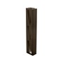 Ezi-Slat Louvre Left Hand Frame Suit 75mm Blades 9mm Spacing Banyan Brown 2400mm