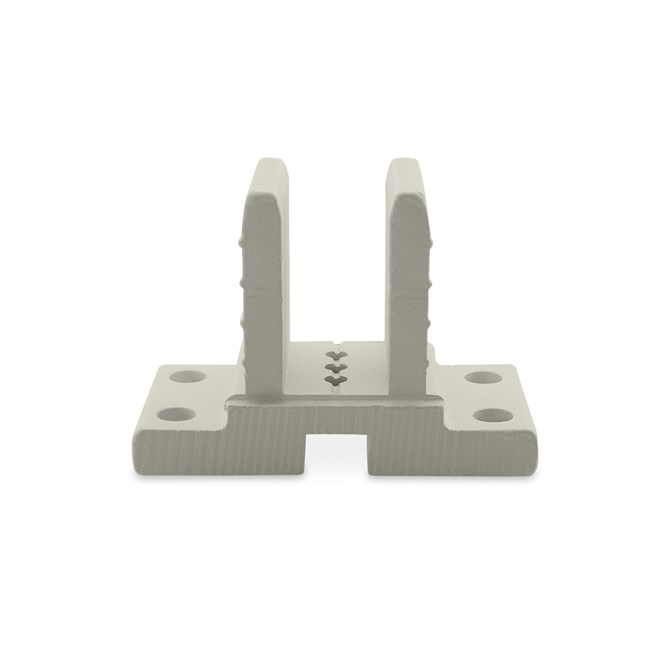 Ezi-Slat Foot Upstand Suit 50x50mm Post Off White