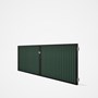 Good Neighbour® CGI Gate Premium .35 BMT Double 1.2m High Sheet: Rivergum, Frame: Ebony