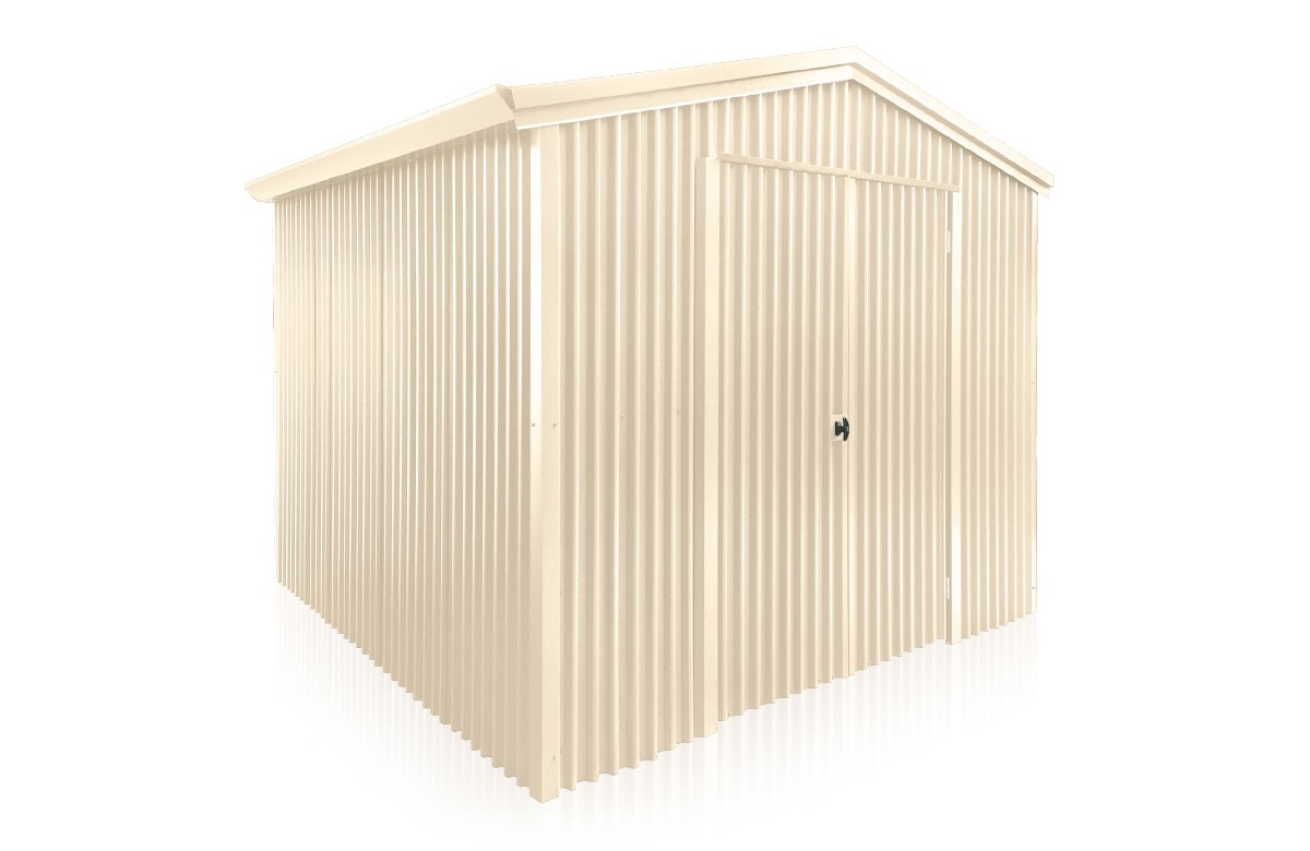 Stubbie Double Hinged Door Shed Primrose