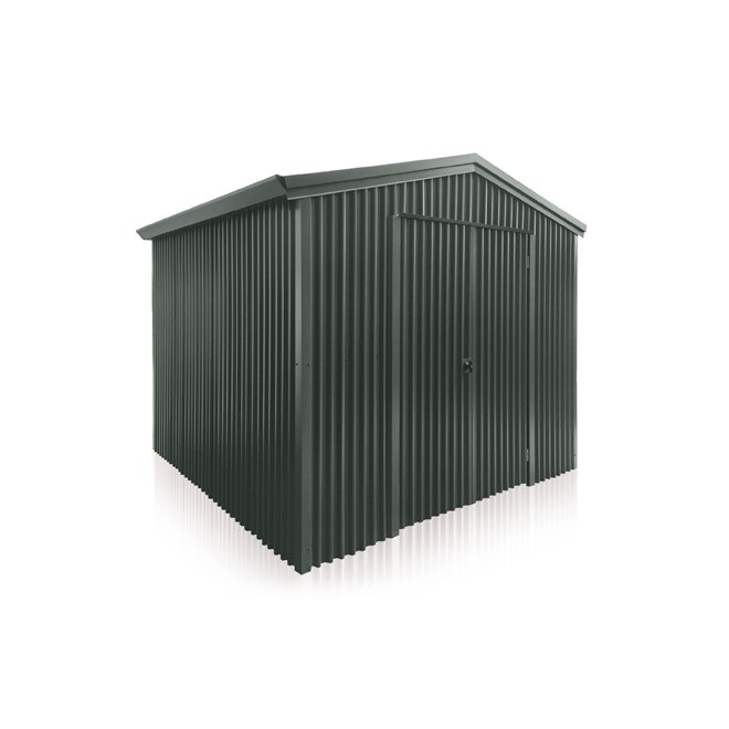 Stubbie Double Hinged Door Shed Slate Grey