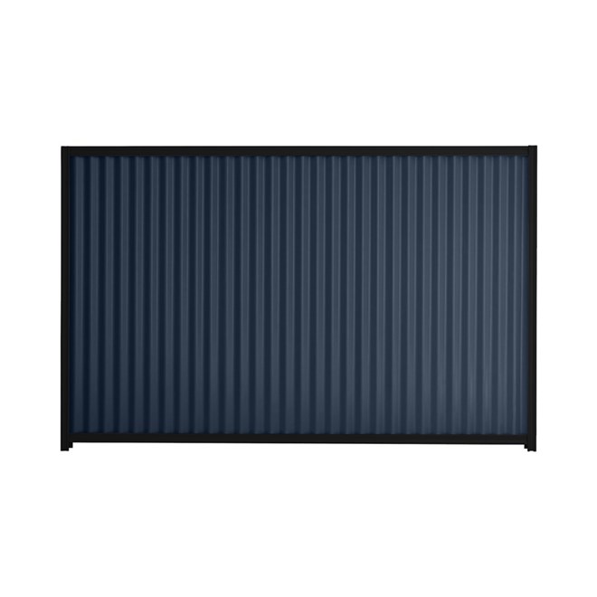 Good Neighbour® CGI 1200mm High Fence Panel Sheet: Mountain Blue, Post/Track: Ebony