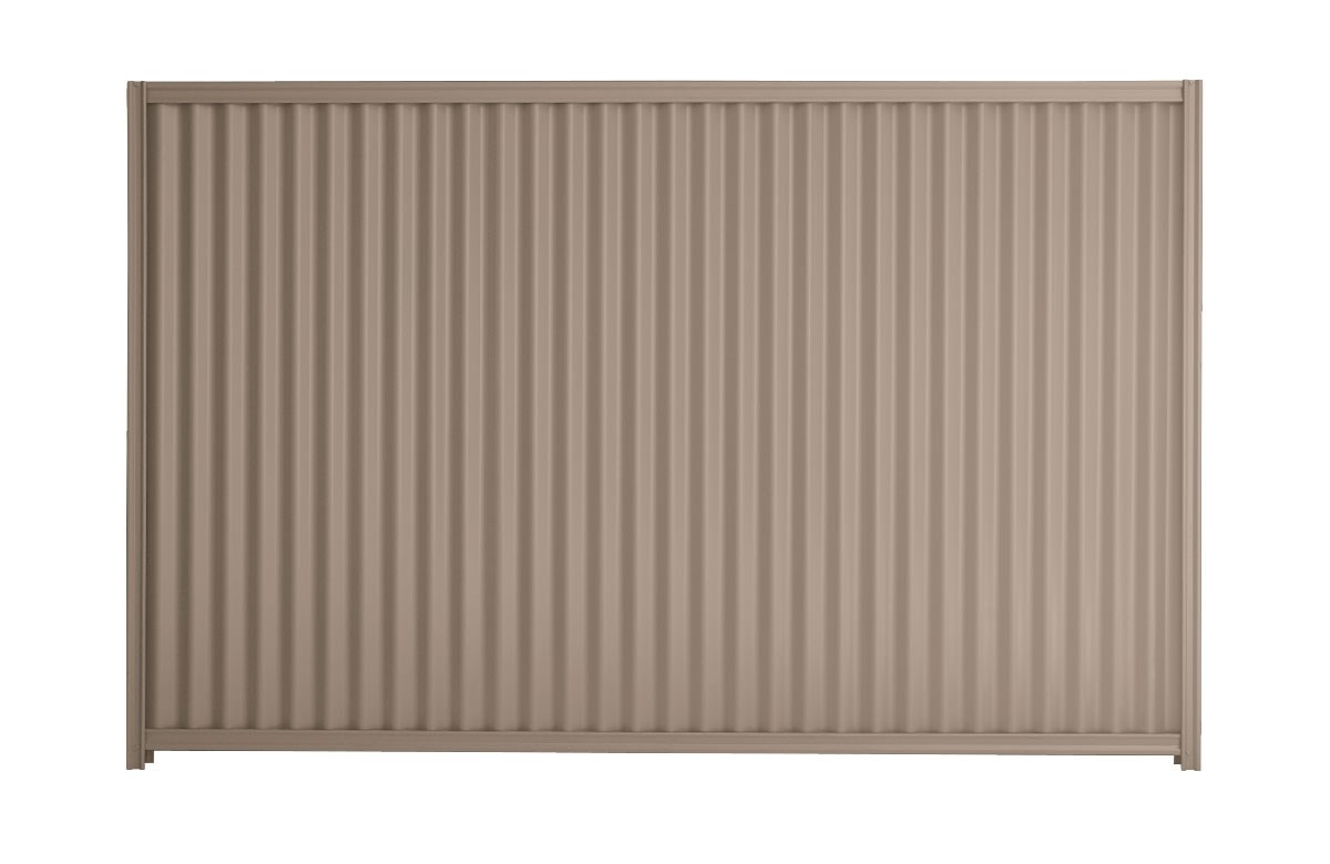 Good Neighbour CGI 1500mm High Fence Panel Sheet: Biege, Post/Track: Beige