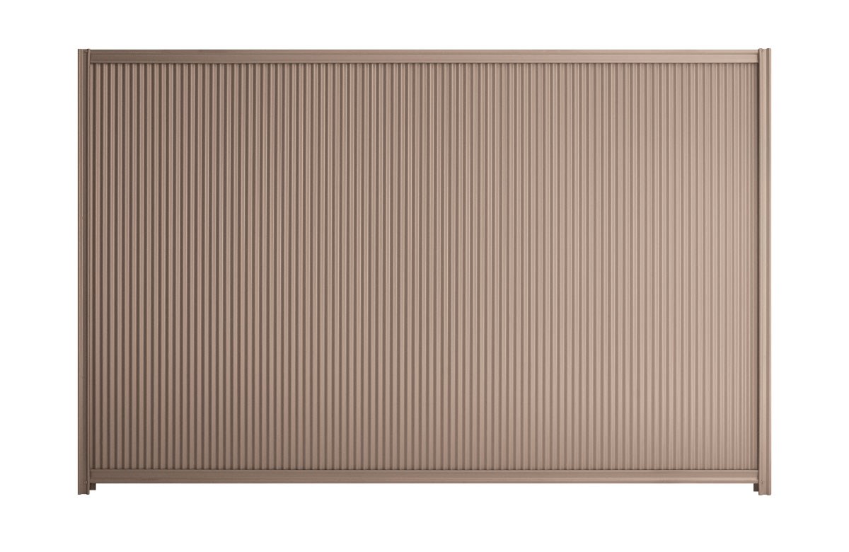 Good Neighbour CGI Mini 1500mm High Fence Panel Sheet: Biege, Post/Track: Beige