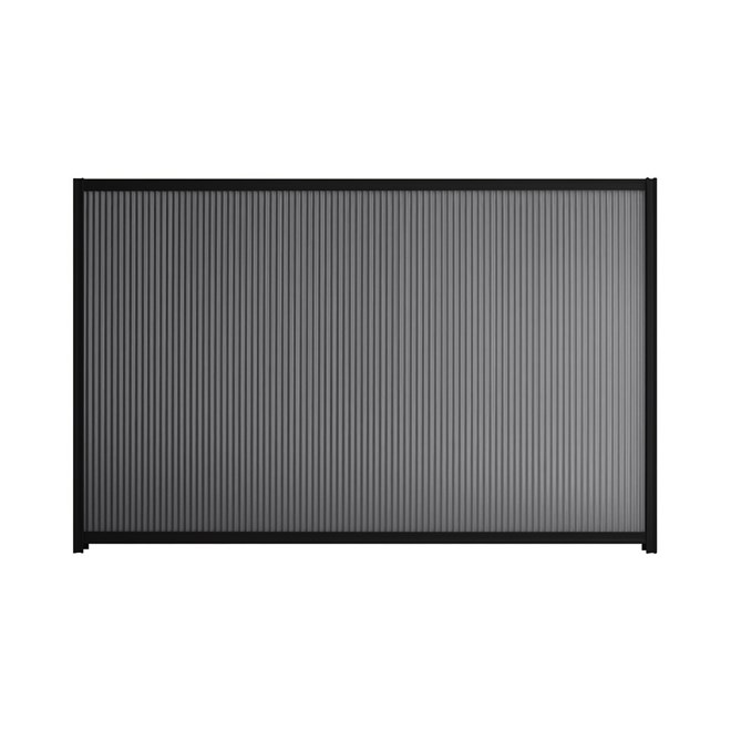 Good Neighbour® CGI Mini 1500mm High Fence Panel Sheet: Granite Post/Track: Ebony