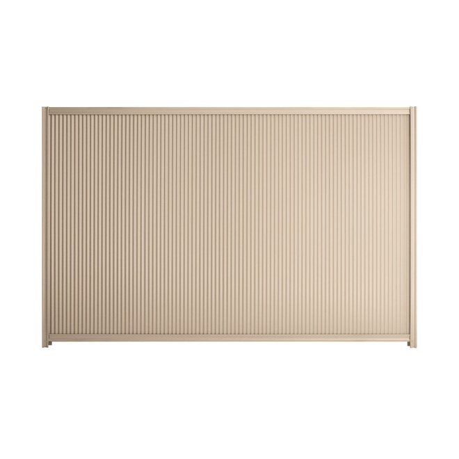 Good Neighbour CGI Mini 1500mm High Fence Panel Sheet: Merino, Post/Track: Merino