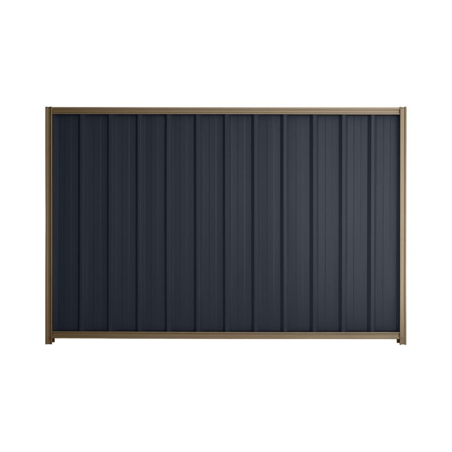 Good Neighbour® Superdek® 1200mm High Fence Panel Sheet: Dark Stone Post/Track: Beige