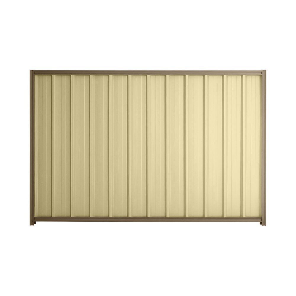 Good Neighbour® Superdek® 1200mm High Fence Panel Sheet: Primrose Post/Track: Beige