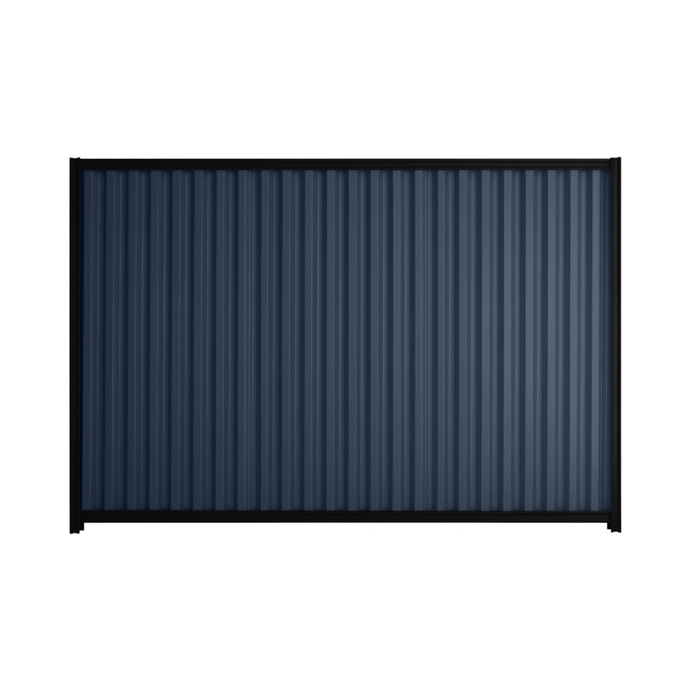 Good Neighbour® Smartspan® 1500mm High Fence Panel Sheet: Mountain Blue Post/Track: Ebony