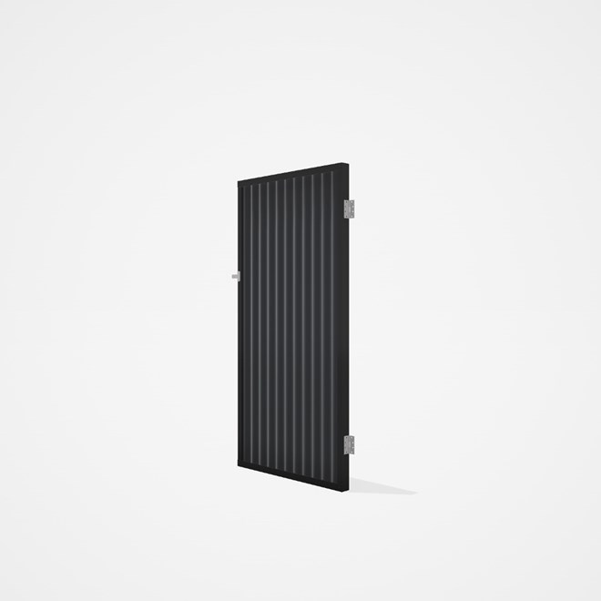 Good Neighbour® CGI Single Gate Standard .32 BMT1.8m High Sheet: Granite, Frame: Granite