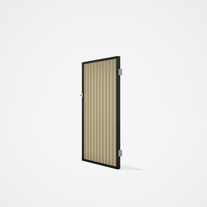 Good Neighbour® CGI Single Gate Standard .32 BMT1.8m High Sheet: Primrose, Frame: Primrose