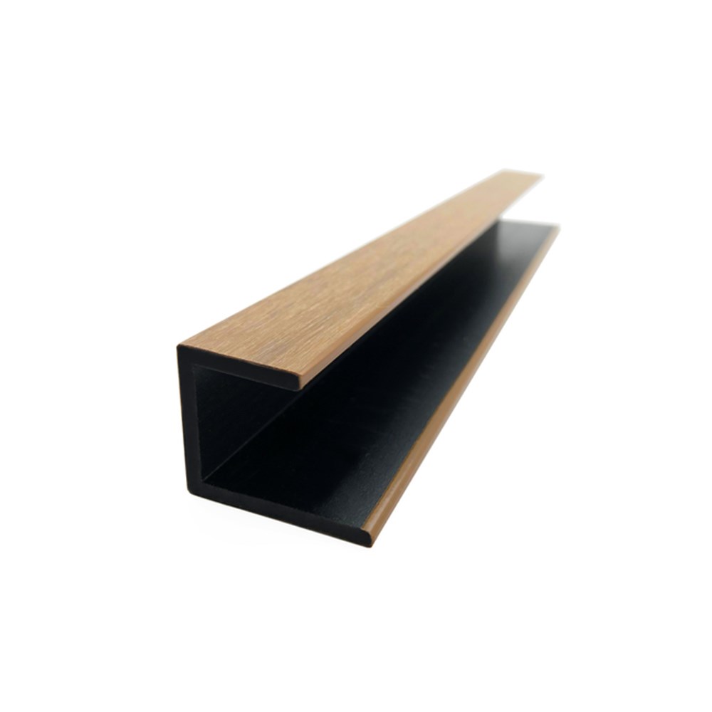 Castellated QuickBoard U Edge Trim 33X27mm 2.7M Tas Oak