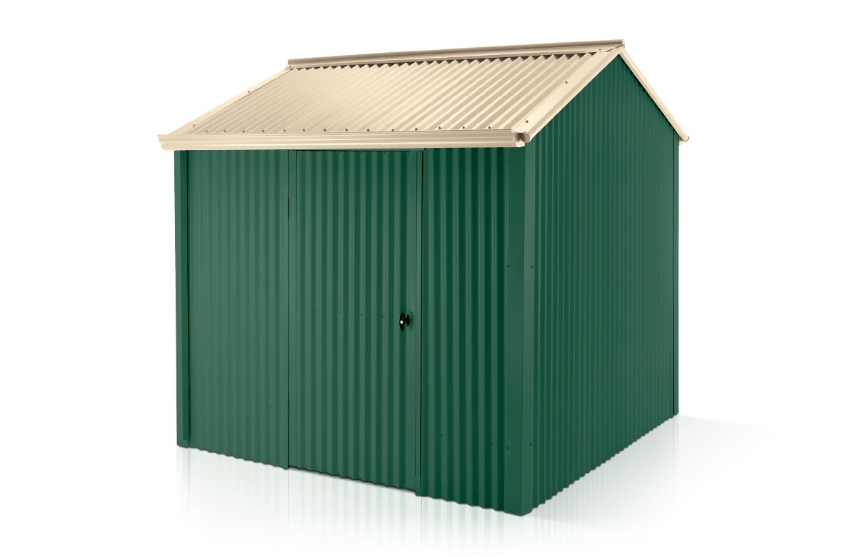 Handi-Heritage Shed H1 2.54X2.52 Roof:Primrose Wall:Caulfield Green