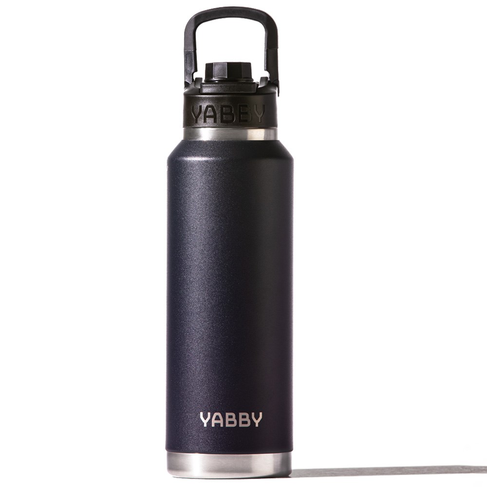 Yabby 1.2L Insulated Drink Bottle Black Rock