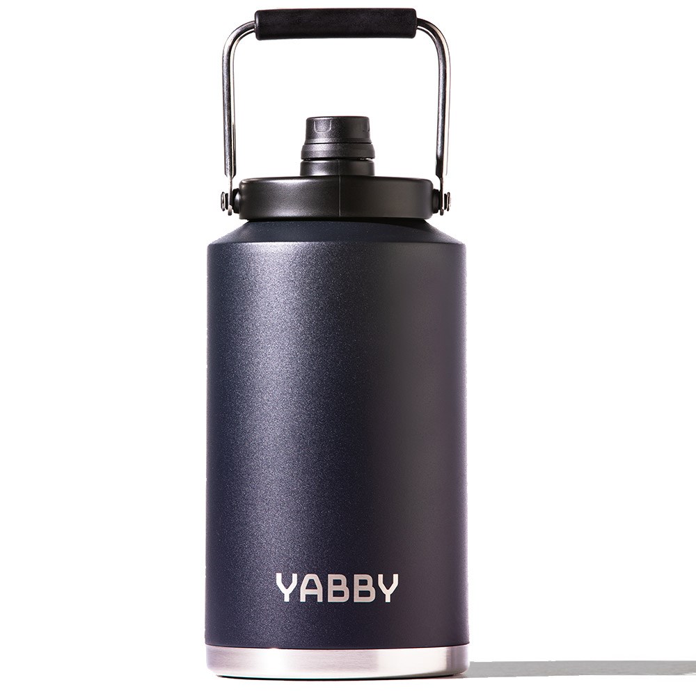 Yabby 3.8L Insulated Water Jug Black Rock