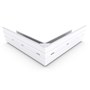 Hi-Square Gutter External Mitre Slotted Off White