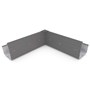 Hi-Square Gutter Internal Mitre Slotted Cobblestone