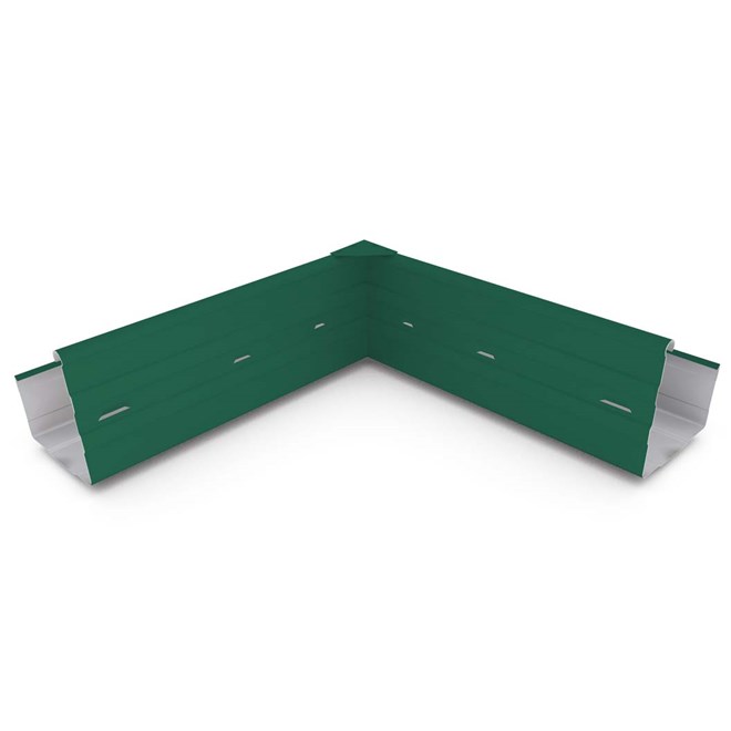 Hi-Square Gutter Internal Mitre Slotted Caulfield Green