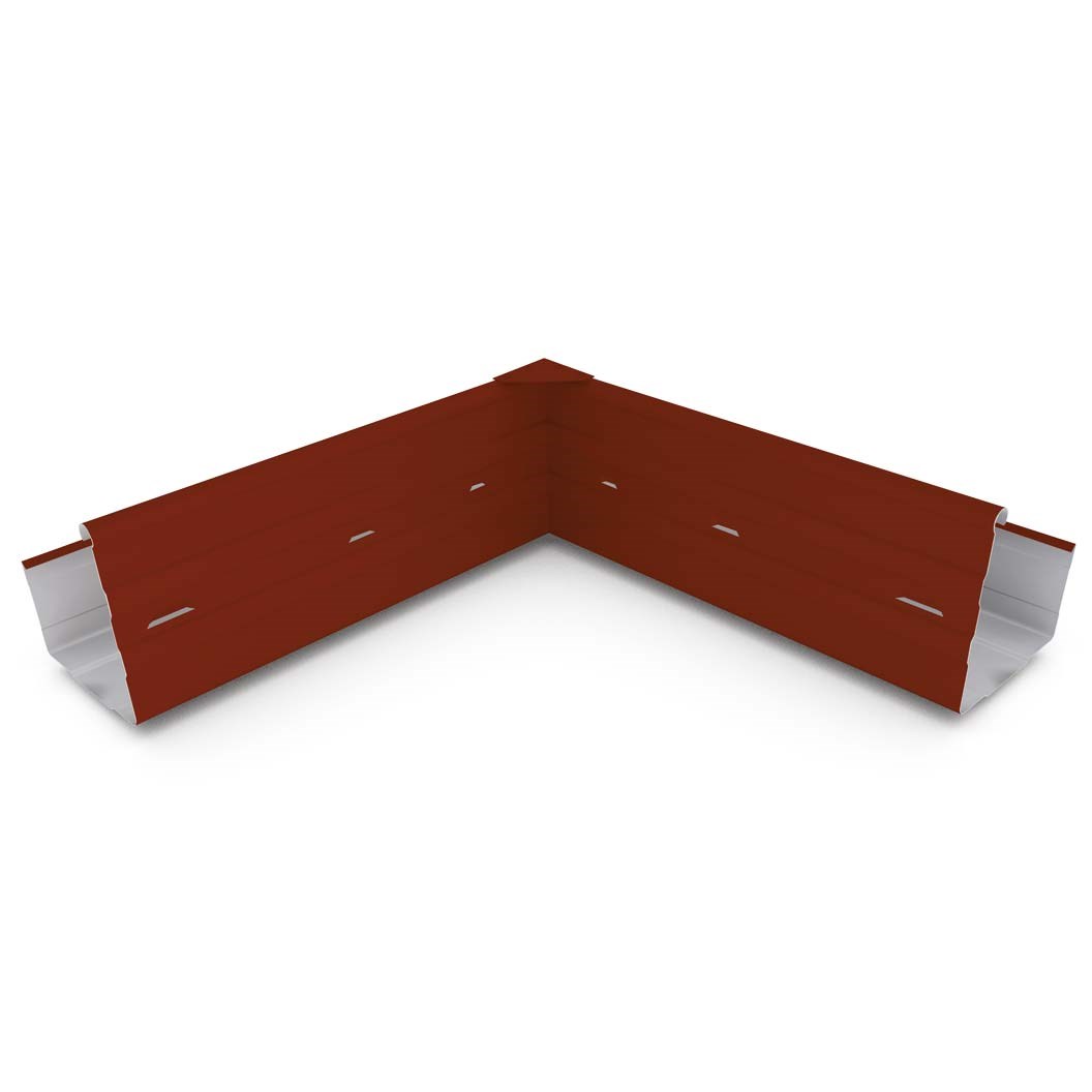 Hi-Square Gutter Internal Mitre Slotted Heritage Red