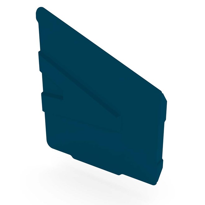 Hi-Square Gutter Stop End Right Hand Mountain Blue