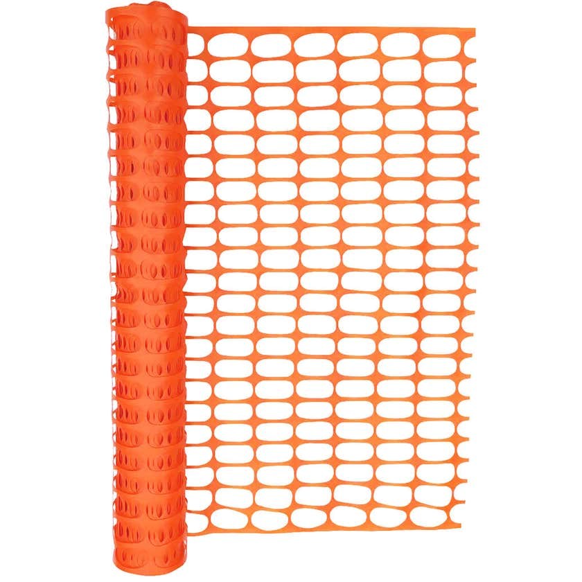 Mesh Barrier 1Mx50M Orange Hurricane