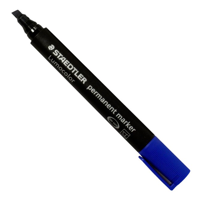 Marker Chisel Blue Staedtler