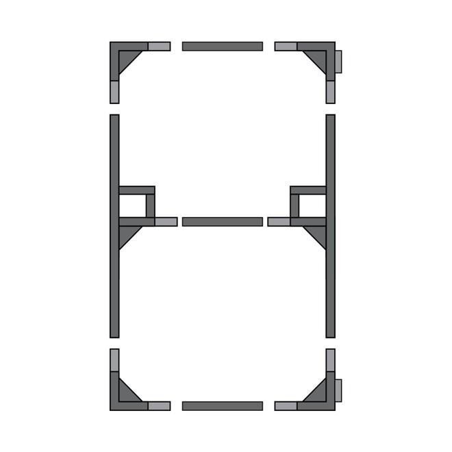 Quick Frame 1.1m W x 1.8m H Gate Frame