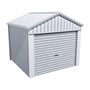 Domestic Gable Roof Shed Stubbie 3.16 x 3.16 x 2.4m Gable End Roller Door Zinc/Al