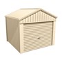 Domestic Gable Roof Shed Stubbie 3.16 x 3.16 x 2.4m Gable End Roller Door Primrose