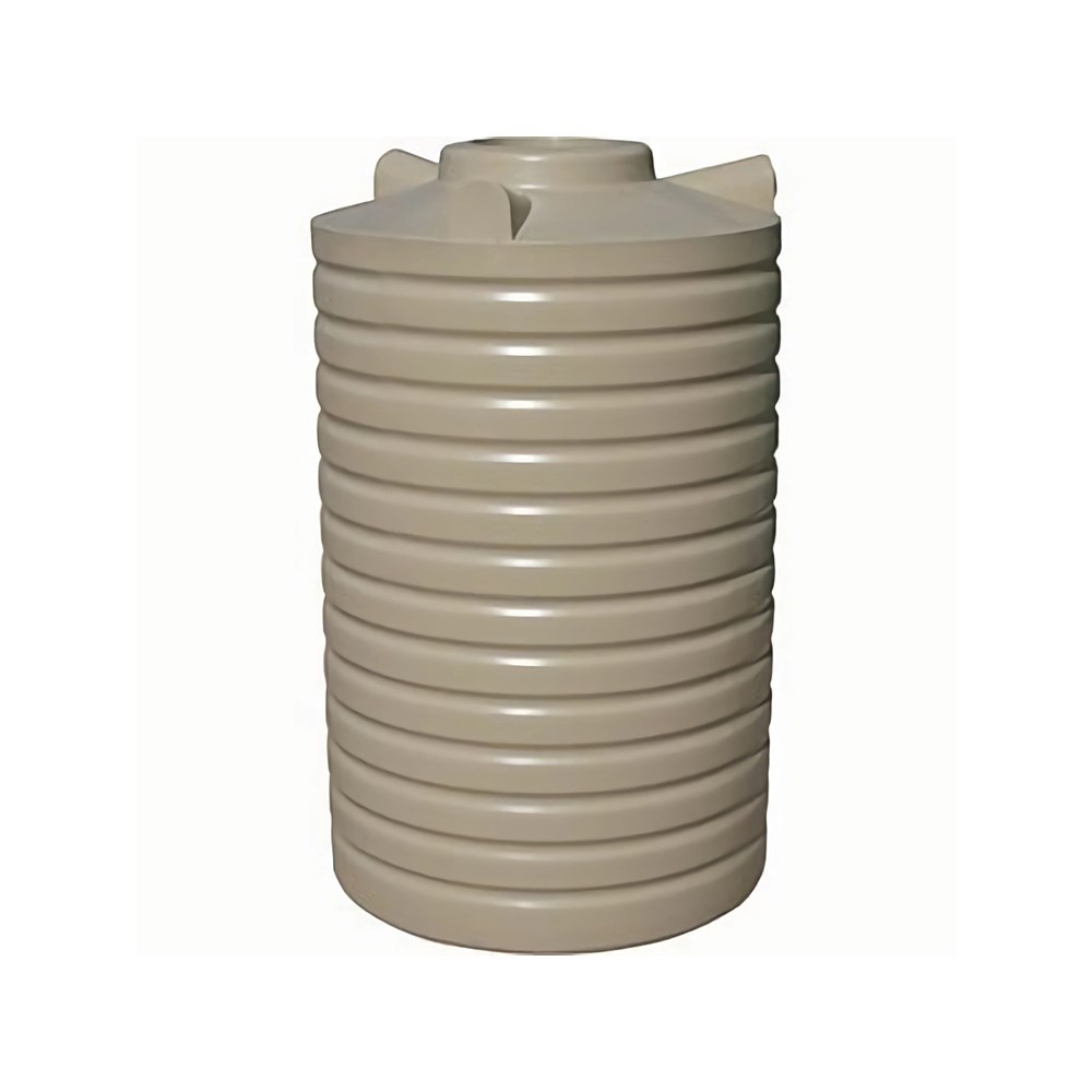 Round Poly Water Tank 2000L Beige