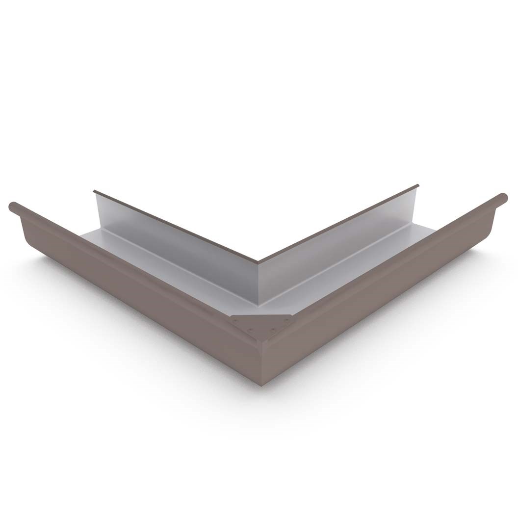 Quad Gutter 150 External Mitre Banyan Brown