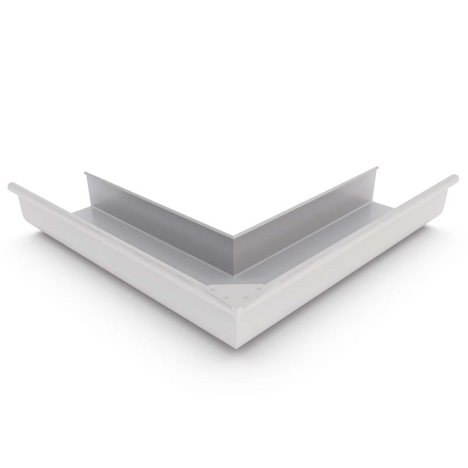 Quad Gutter 150 External Mitre Gull Grey