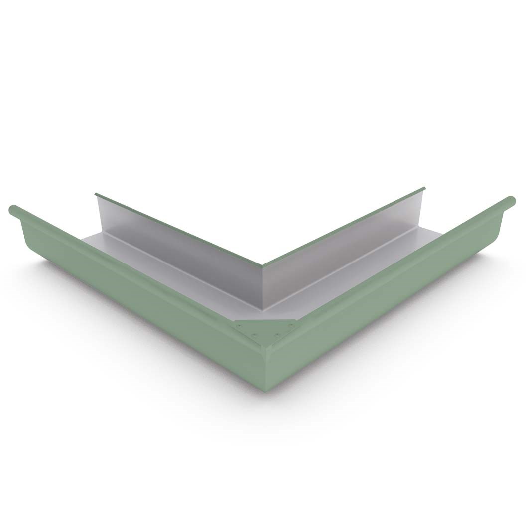 Quad Gutter 150 External Mitre Mist Green