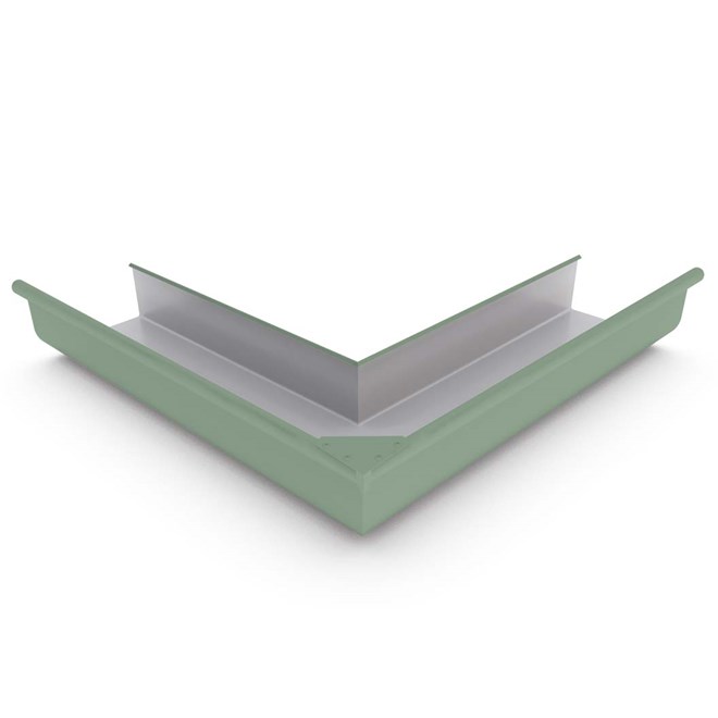 Quad Gutter 150 External Mitre Mist Green