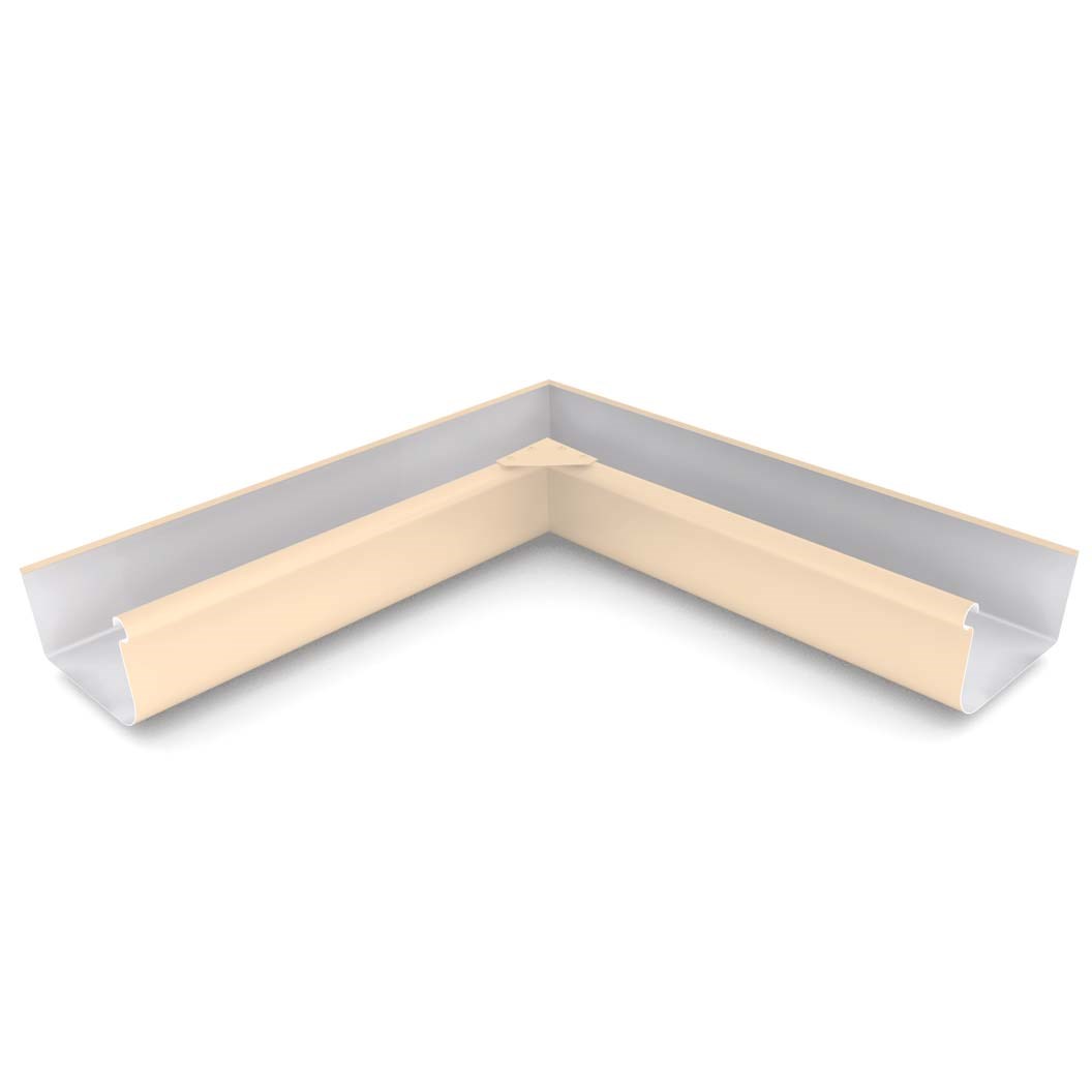 Quad Gutter 175 Internal Mitre Smooth Cream