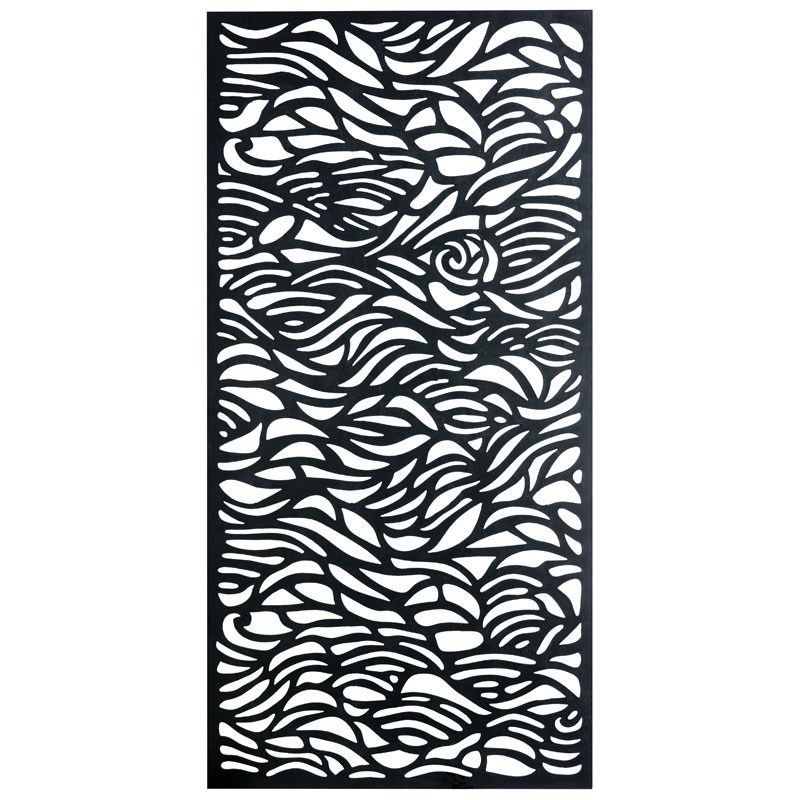 Plastic Screen Black Ocean Swell 2410 x 1205mm