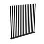 PIK Fencing Panel 1200mm x 1280mm Satin Black