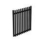 BLADE Aluminium Gate 975mm x 1000mm Satin Black