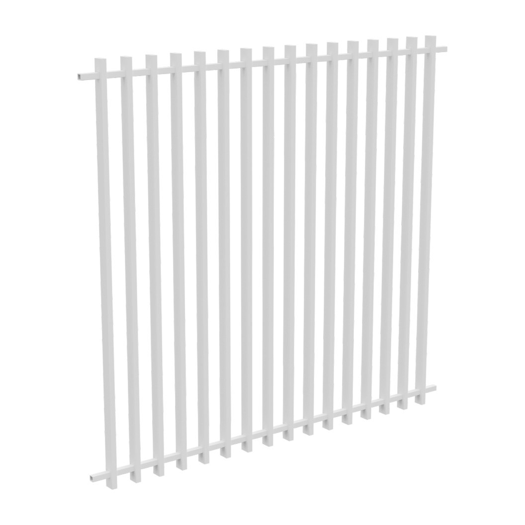 Barr Fencing Panel 1800mm x 1969mm in Pearl White