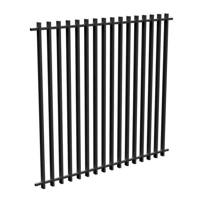 Barr Fencing Panel 1800mm x 1969mm in Satin Black