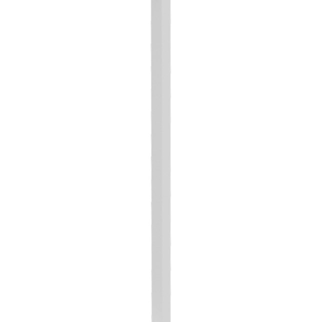 Barr Fence Post 1800mm Pearl White