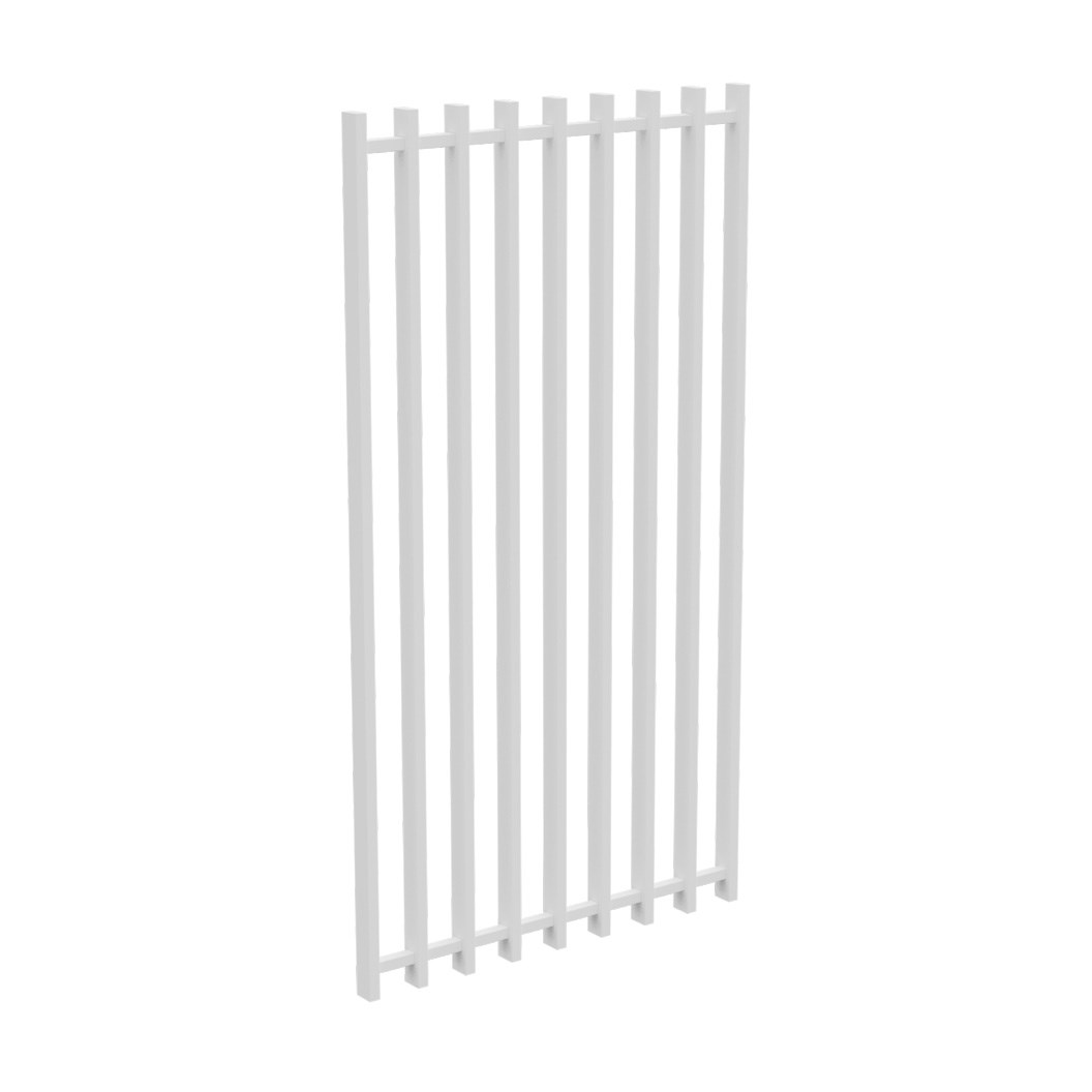 Barr 1800mm x 975mm Gate Pearl White