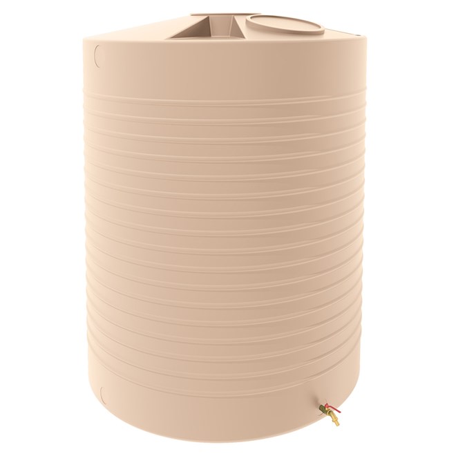 Stratco Poly Aqua-Line Water Tank 5000L Beige