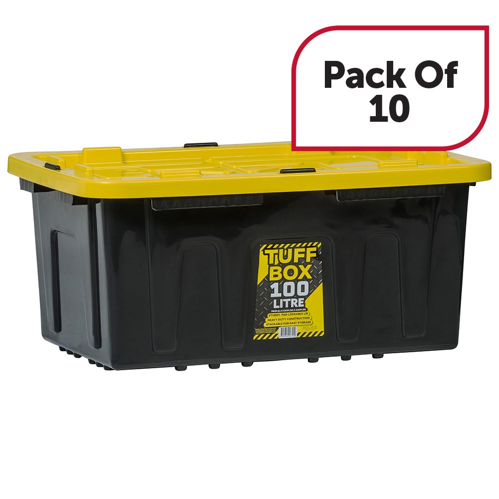 Industrial TUFF Box 100L 10 Pack