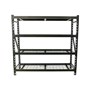 Heavy Duty 4 Shelf Wire Unit Powder Coated Black