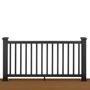 Trex® Transcend Rail Kit With Square Balusters Charcoal Black 2.32 x 1.06m