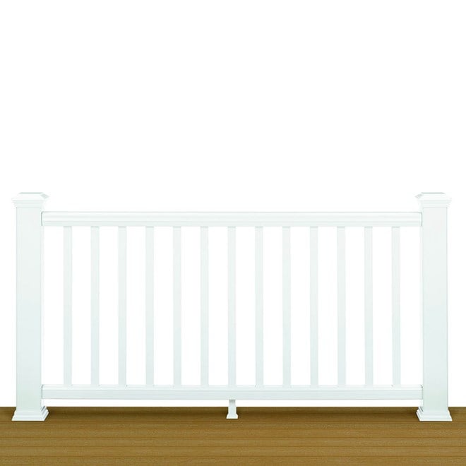 Trex® Transcend Rail Kit With Square Balusters Classic White 2.32 x 1.06m